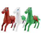 Wind-Up Horse Toy Plastic Realistic Shape For Kids No Batteries Required