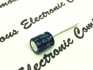4pcs - NICHICON BP/NP 47uF 35V Non-polarized Radial Electrolytic Capacitor - Picture 1 of 3