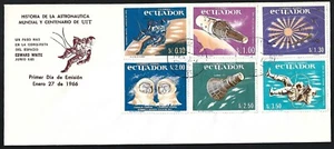 Ecuador #749-749E 1966 Space Exploration FDC - Picture 1 of 2
