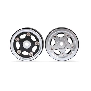 KYX Axial SCX24 Carbon Fiber+ Aluminum 1.0 Beadlock Wheel Rim set (4pcs) - Picture 1 of 8