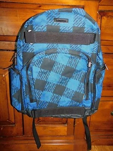 Zoo York Cadet Blue Faux Pattern Laptop Backpack Brand New - Picture 1 of 2