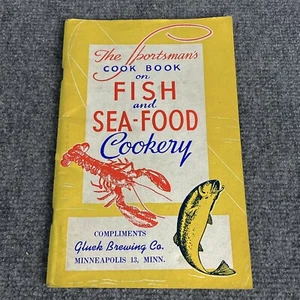 1945 Gluek Beer Cookbook Fish Seafood Cookery Minneapolis MN Brewing Sportsman - Picture 1 of 7