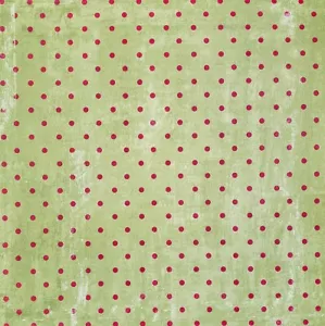 Really Great Paper, Red Dots Green Cardstock, 2 x 12", Grunge, Polka Dots, Spots - Picture 1 of 1