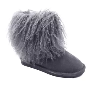 Bearpaw Botas Para Mujer Boo Gamuza Cordero Rizado GRIS CARBÓN Talla 8 NUEVAS - Imagen 1 de 1