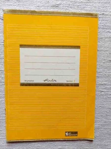Schreibheft Herlitz gelb Nummer (Doppellinien) 32 S. - Bild 1 von 1