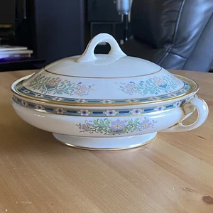 Vintage Lenox Mystic covered gold trim vegetable serving bowl 8.75" EUC - USA - Picture 1 of 16