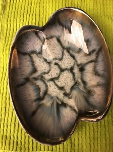 TÖPFERSCHALE SCHALE WESTGERMANY 442 DUNKELBRAUN GRÜN BLAU GOLD - Bild 1 von 8