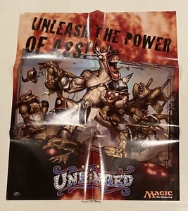 Magic MTG Unhinged Unleash The Power Of Ass Promo Poster NEW READ TCG CCG - Picture 1 of 1