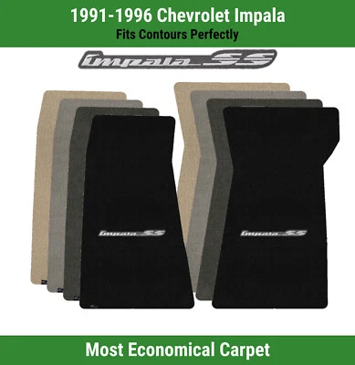 Tapetes carpete dianteiro Lloyd Velourtex para Chevrolet Impala 91-96 com logotipo Impala SS - Imagem 1 de 4