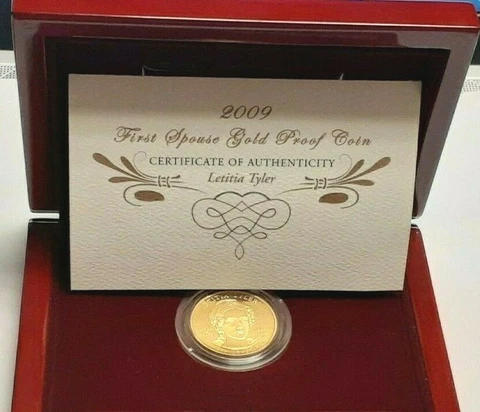 2009-W  SARAH POLK FIRST SPOUSE 1/2 OZ, GOLD PROOF COIN X36 Cover