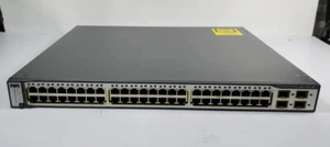CISCO WS-C3750G-48PS-S 48-Port Gigabit Switch PARTS REPAIR #SA - Picture 1 of 7
