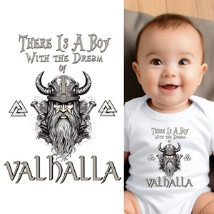 Baby Body - There Is a Boy With The Dream of Valhalla Wikinger Babykleidung - Bild 1 von 6