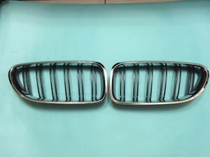 Front Grille Chrome-Black For '2012-'2014 BMW M6 F06 F12 F13 650i 640i - Picture 1 of 3