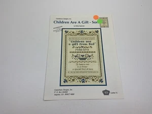 Canterbury Designs Children Are A Gift Son Counted Cross Stitch Pattern - Picture 1 of 3