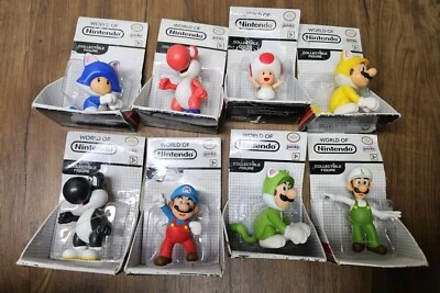 Lot 8 World of Nintendo Super Mario Bros BLACK Red YOSHI Jakks Pacific Luigi  - Image 1 of 4