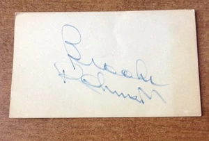 Brooks Robinson Baltimore Orioles 1955-1977 Signed 3x5 Index Card JSA COA - Picture 1 of 1