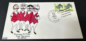 **VERY Limited Edition ***Harmony in Music Stamp #1615c Kribbs Hand Painted 5/8 - Picture 1 of 2