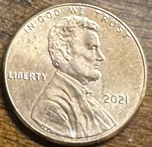 US 2021 Shield Penny 1 Cent Coin No Mint Mark - Picture 1 of 2