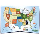 New 2010-2021 America's National Park Quarter Series Colorful Map Folder Display