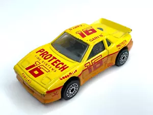 Vintage 1985 Matchbox Superfast SF19 Pontiac Fiero Race Car Protech Fire #16 - Picture 1 of 8