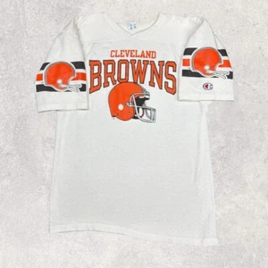 1980s Vintage Cleveland Browns T-Shirt Champion - Picture 1 of 5