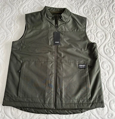 New Oakley Men's Oslo Sherpa Lined Vest Jacket • Size Men's Small USA S - Image 1 of 4