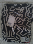 H And M X Keith Haring Black And White Regular Fit Resort Summer Shirt   Size M   New