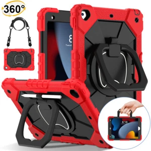 For iPad 10th Generation 10.9"2022 Rugged Silicone Stand Case Cover With Strap - Picture 1 of 19