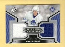 MATT STAJAN 2005-06 SPX WINNING MATERIALS SP 350 TORONTO MAPLE LEAF #WM-ST NM-MT