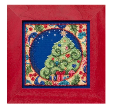 MILL HILL - JIM SHORE MILL HILL Counted Cross Stitch Beads Kit JIM SHORE Christmas Tree