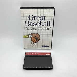 Sega Master System Great Baseball 1987 sin manual auténtico probado y funcionando - Imagen 1 de 9