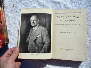 Edward Marks THEY ALL HAD GLAMOUR Swedish Nightingale to Naked Lady Vaudeville - Picture 1 of 6