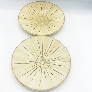 Set of 2 Pier 1 Sanctuary 8.5" Tan Dessert Salad Plates - Picture 1 of 5