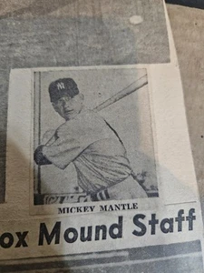 Ritagli di giornale baseball anni 50 da album per bambini - Foto 1 di 21