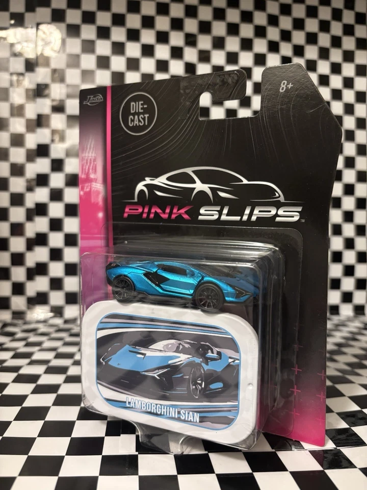 Литой под давлением автомобиль Lamborghini Sian от Jada масштаб 1:64 РОЗОВЫЕ НАКЛАДКИ  - Изображение 1 из 1