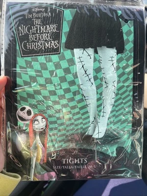 Medias Pesadilla antes de Navidad Talla M/L Diseño Sally Stitch Gótico Disney Foto 1 de 3