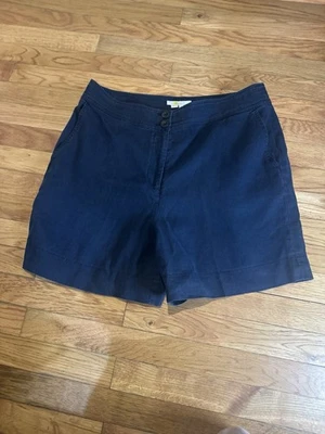 Boden Women’s Navy Shorts Linen Sz 12 - Image 1 of 4