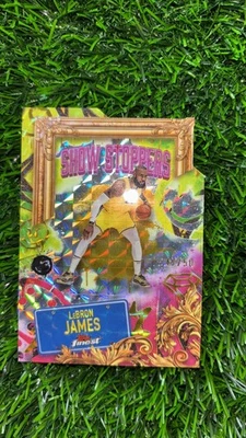 2024-25 Tops Finest LeBron James Show Stoppers Gold Geometric /50 LA Lakers - Image 1 of 3