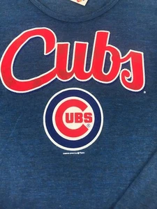 NWT S Small Genuine Merchandise Women's MLB Chicago Cubs Long Sleeve Shirt - Picture 1 of 11