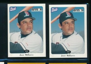 Lot (2) 1996 Best #21 Jose Millares Bowie Baysox Pepsi (BY2) SWSW6