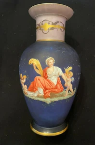 19th Century French Porcelain Hand Painted with Enamel Vase - Picture 1 of 6
