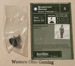 Axis & Allies Miniatures Base Set 2 Kuomintang Officer #2/45 NEW A&A Minis - Picture 1 of 1