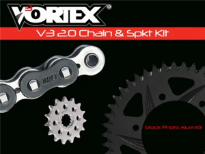 2004-2005 ZX10R Vortex Chain & Sprocket Kit CK4235 520 Black RX3 16/39 - Picture 1 of 2
