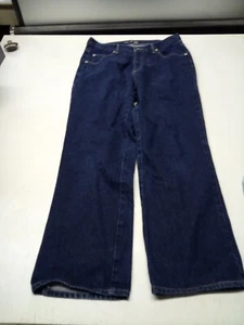 Vtg. Venezia Jeans Womens 14 Average Straight Dark Wash Stretch Blue Mexico  - Picture 1 of 5