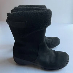 Merrell Womens Encore Boot QForm2 Black Size 8.5 J94906 Shearling Lined Leather - Picture 1 of 13