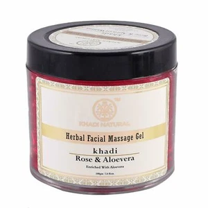 Khadi Natural Rose and Aloevera Face Massage Gel 100g - Picture 1 of 3