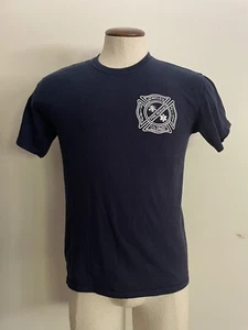 FREE SHIPPING Breckenridge CO Red White & Blue Fire Rescue tee shirt size used S - Picture 1 of 3
