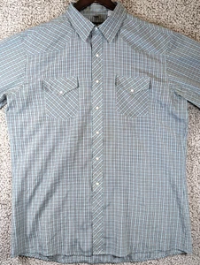 White Horse Pearl Snap Button Up Shirt Men's Size XL Plaid Long Sleeve Western - Picture 1 of 9