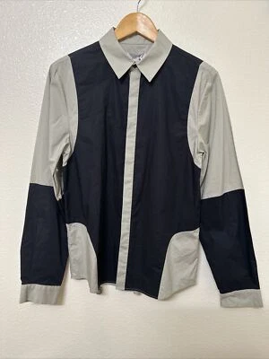 Мужская рубашка Adidas SLVR Slim Fit на пуговицах размер S маленькая пэчворк бежевый черный - Изображение 1 из 4