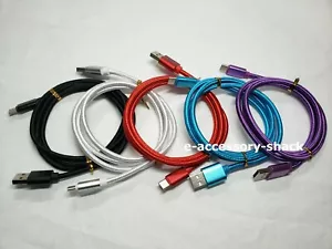 50x 3ft Type-C USB Braided Fast Charger Cable Quick Charging Cord Bulk Wholesale - Picture 1 of 8